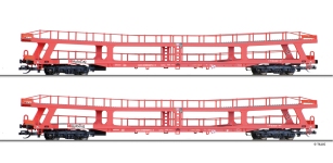 Tillig 01136 - TT - 2-tlg. Autotransportwagen DDm 915, DB AG, Ep. V